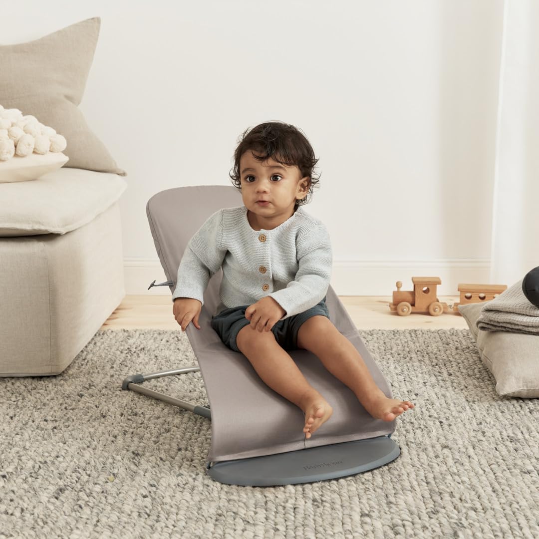 BabyBjörn Transat Bliss, Tissé, Matelassage classique, Gris sable