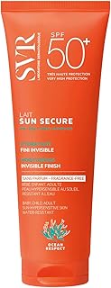 SVR - Sun Secure Lait SPF50+ Sans Parfum - Lait solaire hydratant invisible – Très haute protection UVA, UVB, infrarouge & lumière visible – Peaux sensibles – Niacinamide, Vitamine E – 250 ml