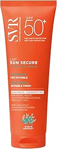 SVR - Sun Secure Lait SPF50+ Sans Parfum - Lait solaire hydratant invisible – Très haute protection UVA, UVB, infrarouge & lumière visible – Peaux sensibles – Niacinamide, Vitamine E – 250 ml