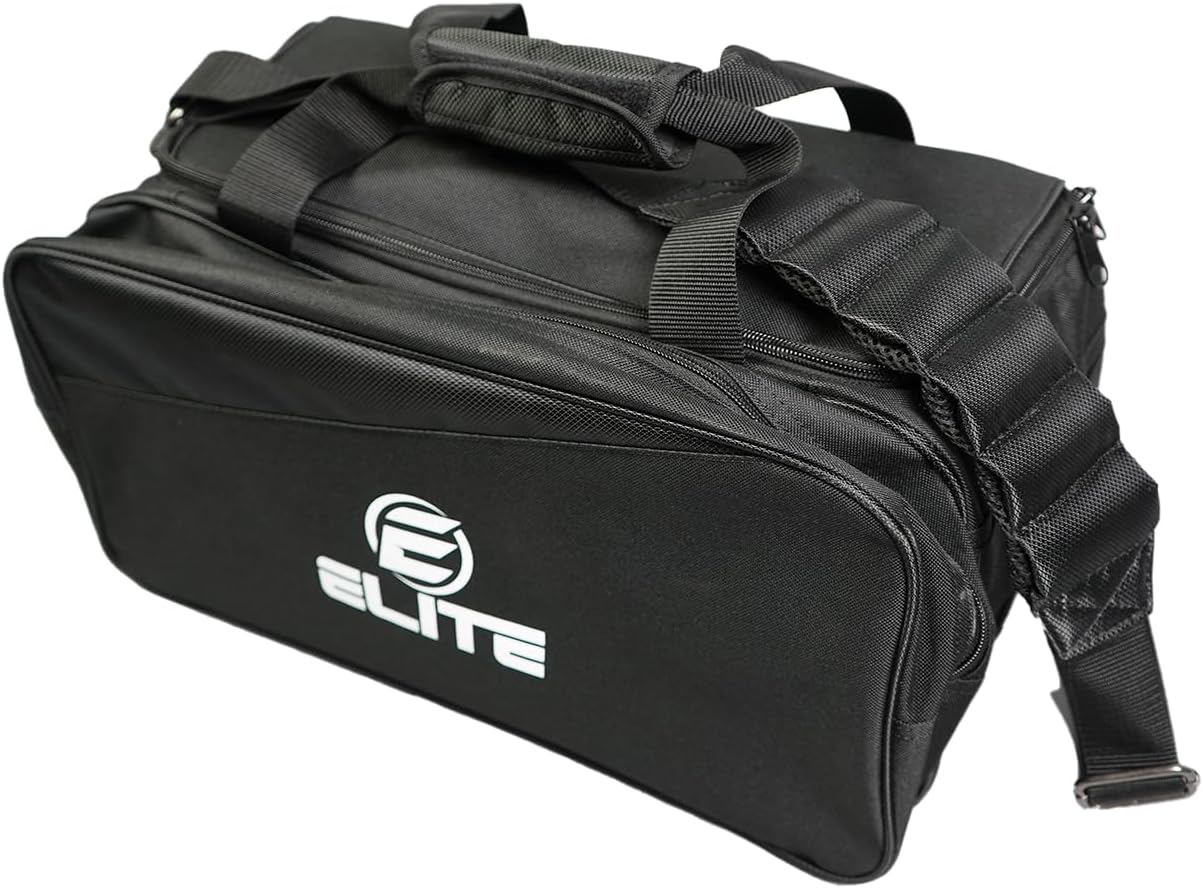 Elite Deluxe 2 Ball Plus Double Tote Bowling Bag with Shoe