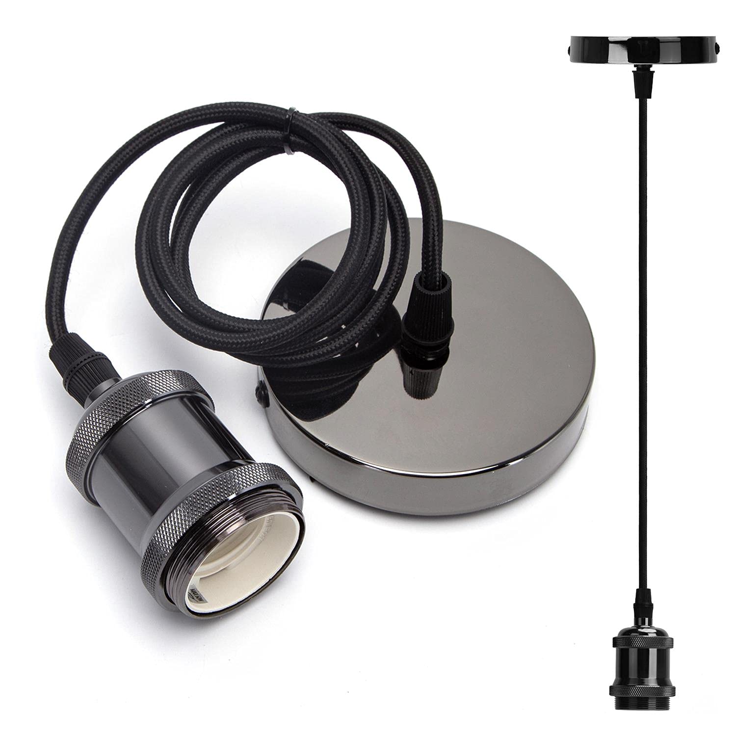 Buy Aigostar Ceiling Pendant Light Fitting, E27 Screw Lamp Holder with