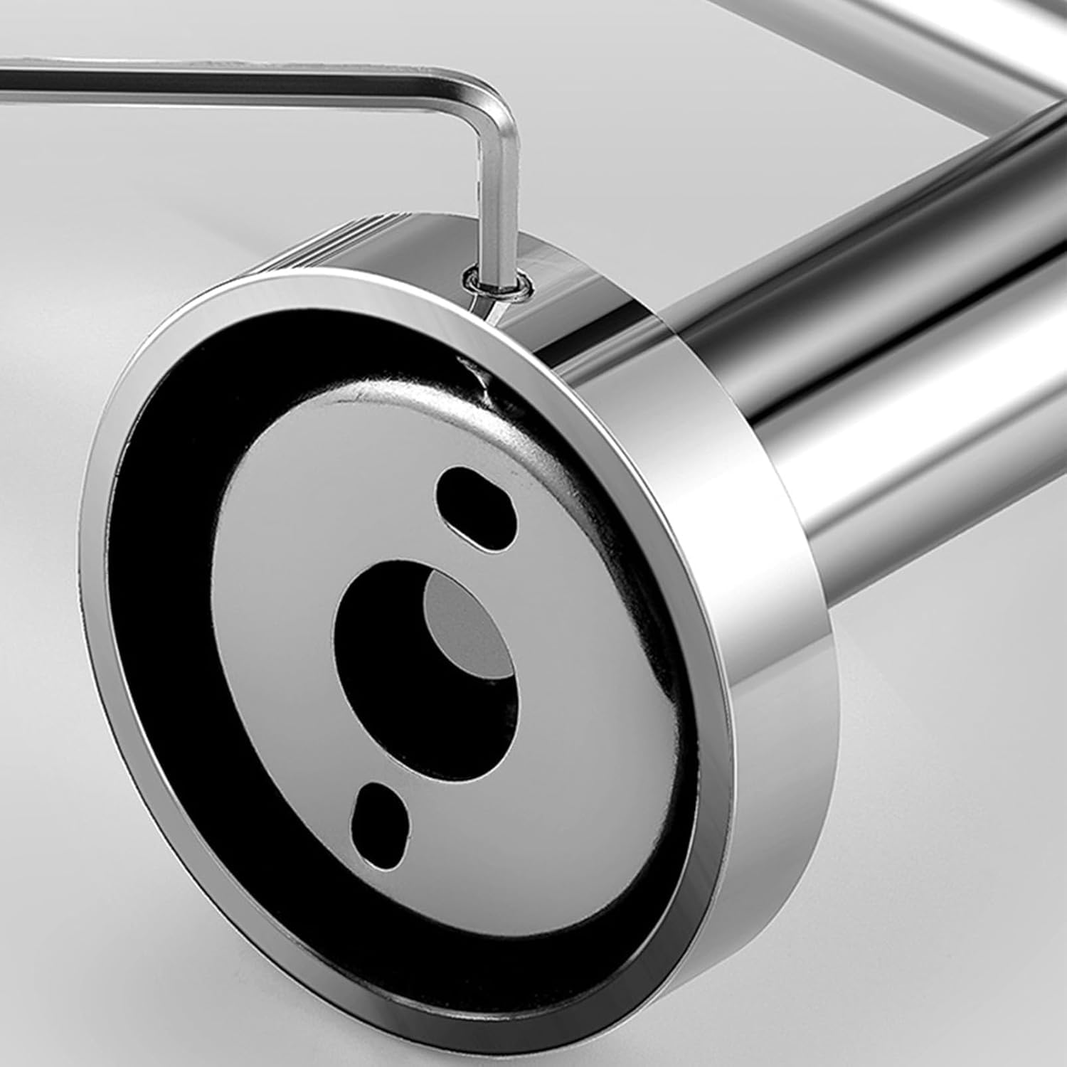 Naścienny wieszak na ręczniki ze stali nierdzewnej – podwójny uchwyt na ręczniki łazienkowe i kuchenne, trwała konstrukcja ze śrubami, eleganckie srebrne wykończenie dla efektywnej oszczędności