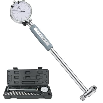 HDLNKAK Outside Micrometer Set 0-4 +Dial Indicator Bore Gauges 2-6/0.001 Extender Dial Bore Gauges, Cylinder Bore Gauges Measurement, Bore Gauge Set Ensuring Precision for Machinist
