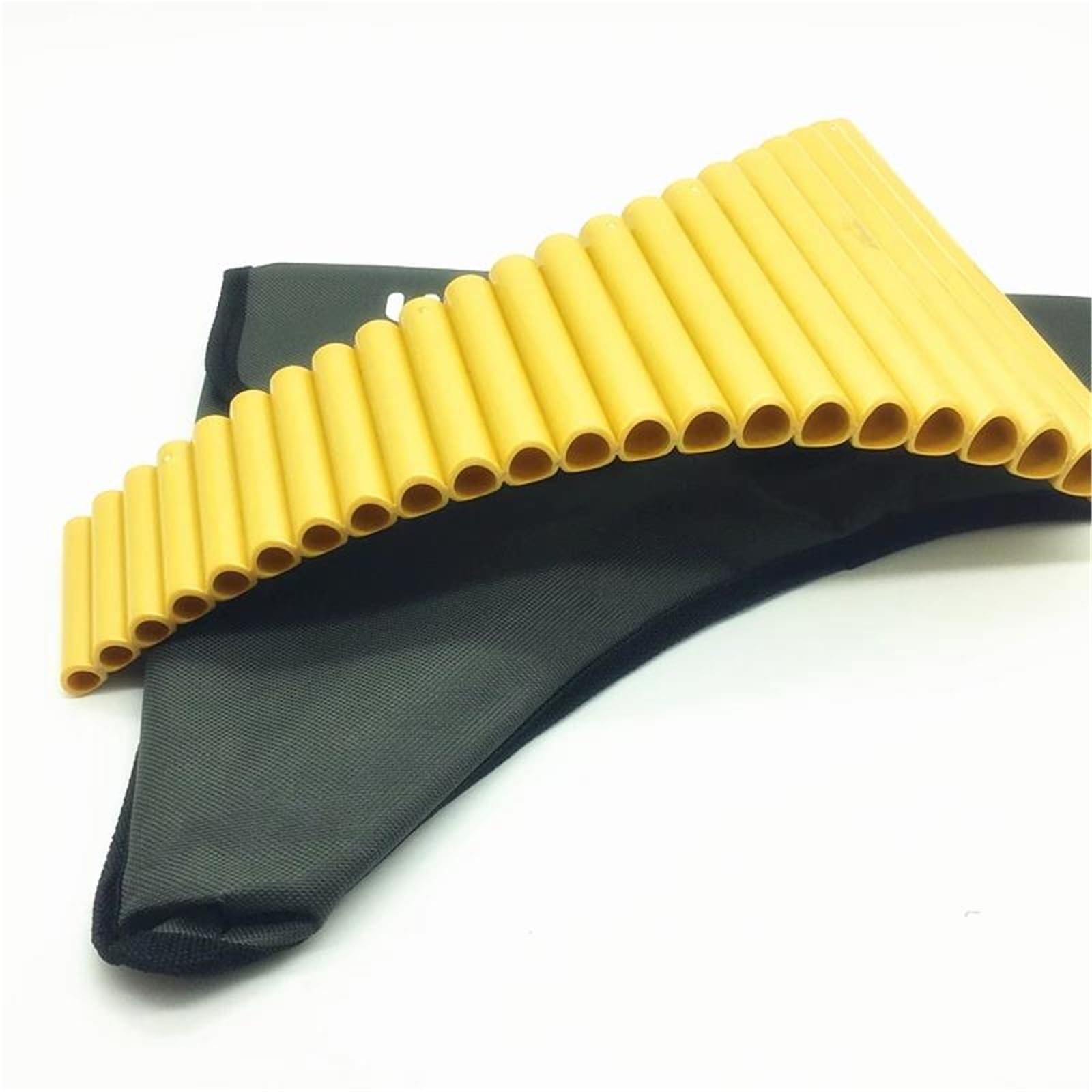 Flauto di Pan in plastica ABS 22 tubi G chiave | Oro for la pratica quotidiana, le esibizioni sul palco e la registrazione musicale(Golden Left Hand)