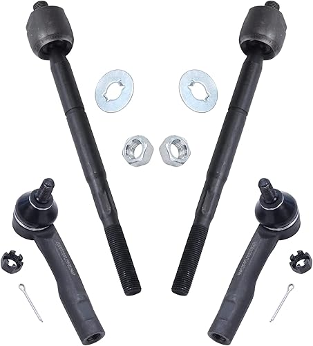 Miniatura 76 de Detroit Axle - Barras de acoplamiento delanteras 4WD para Dodge Dakota 2000-2004 Durango 2000-2003 2 extremos de barra de acoplamiento internos 2