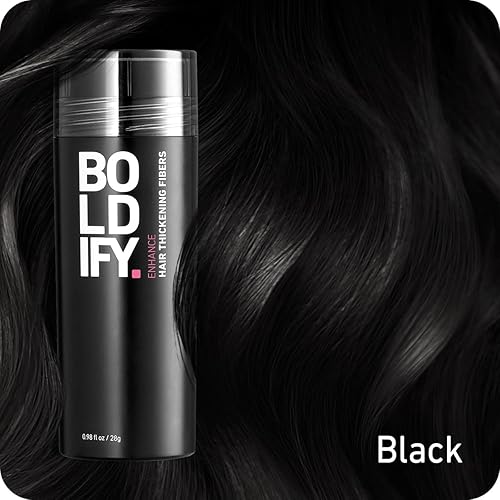 Miniatura 8 de Fibras capilares (negras) + gomitas de biotina: Boldify Conceal & Glow Bundle: indetectable y para hombres y mujeres y todo natural, vegano y sin