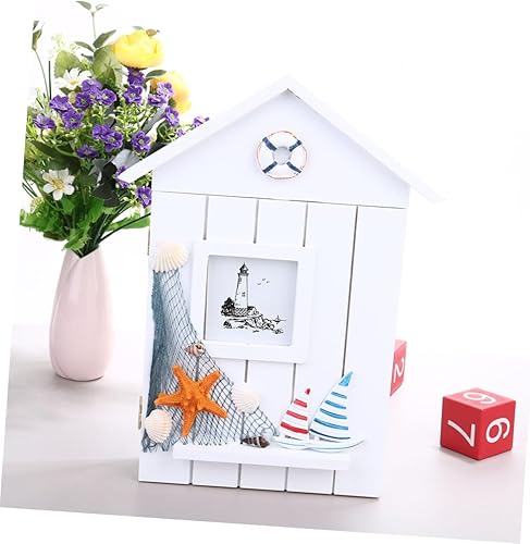 Miniatura 2 de Ciieeo Ganchos para llaves Ocean Beach Adornos de pared Cajas Organizadoras de llaves de pared Organizador de llaves de pared Soporte de pared