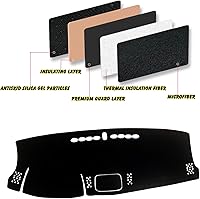 Vista 4 de Alfombrilla para tablero de instrumentos personalizada antideslizante compatible con Ford Ranger 2019 2020 2021 2022