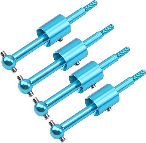 Miniatura 5 de ShareGoo - Eje de transmisión de metal, hueso de perro y eje de rueda compatible con Tamiya TT01 TT-01 TT01D TT02 TT-02 110 RC piezas de