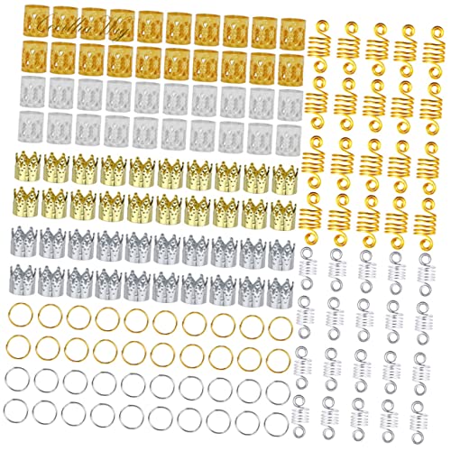 Perles pour Dreadlocks et Anneaux de Tresses FRCOLOR pour Coiffures Flexibles Sans Effort