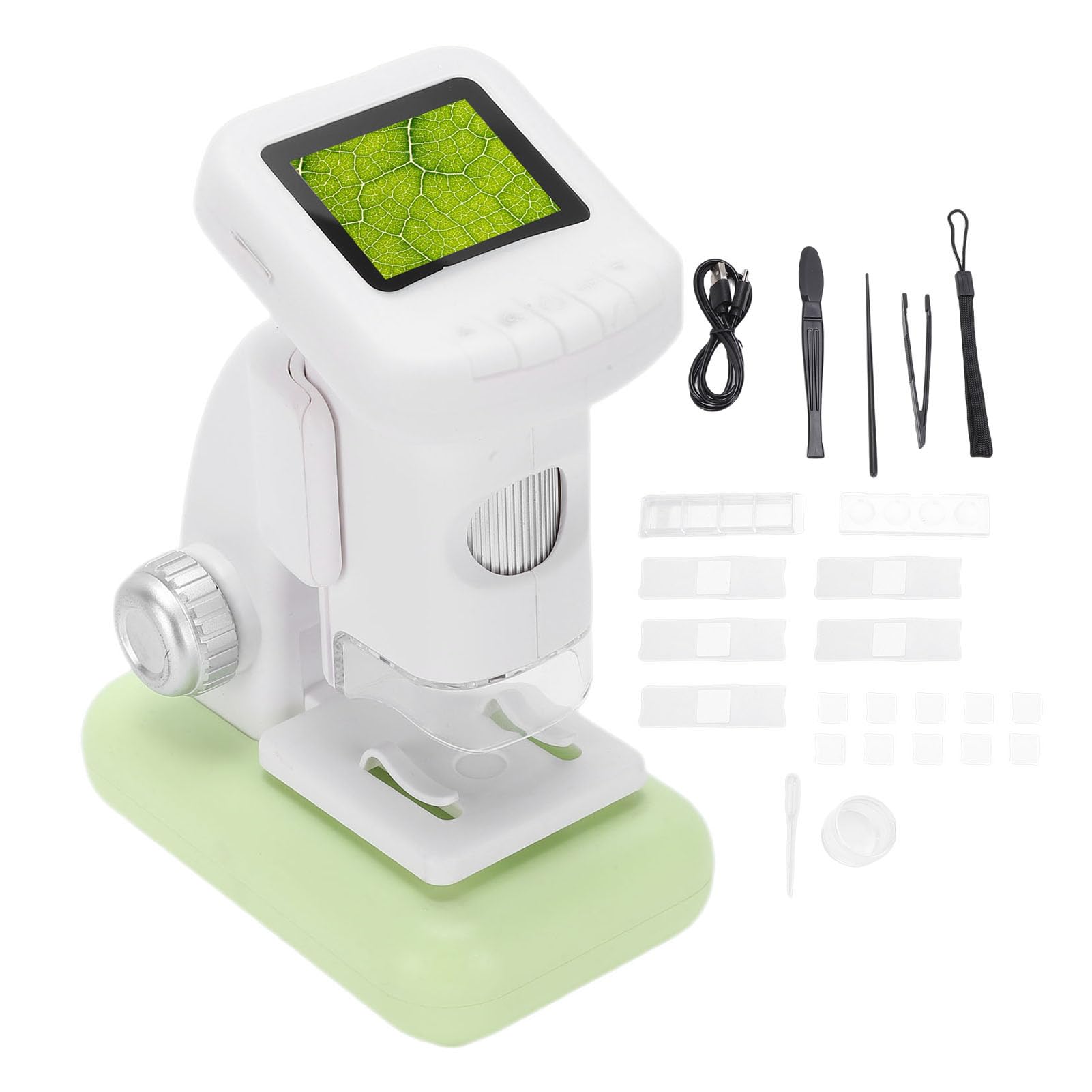 GOWENIC Microscopio Digitale Portatile 120-1200X |Microscopio Scientifico Ricaricabile con Funzione Foto Video per Studenti e Hobbisti