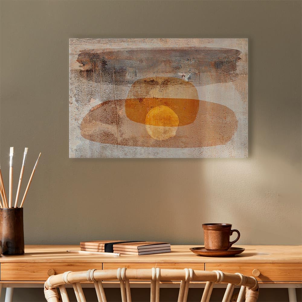 murando - Panneau Acoustique Mural, Tableau Décoration Abstrait 120x80 cm | Mousse Acoustique - 2,6 cm, Réduit les échos la chambre, Décoration Murale Moderne 2-en-1, Toile tendue sur châssis en Bois