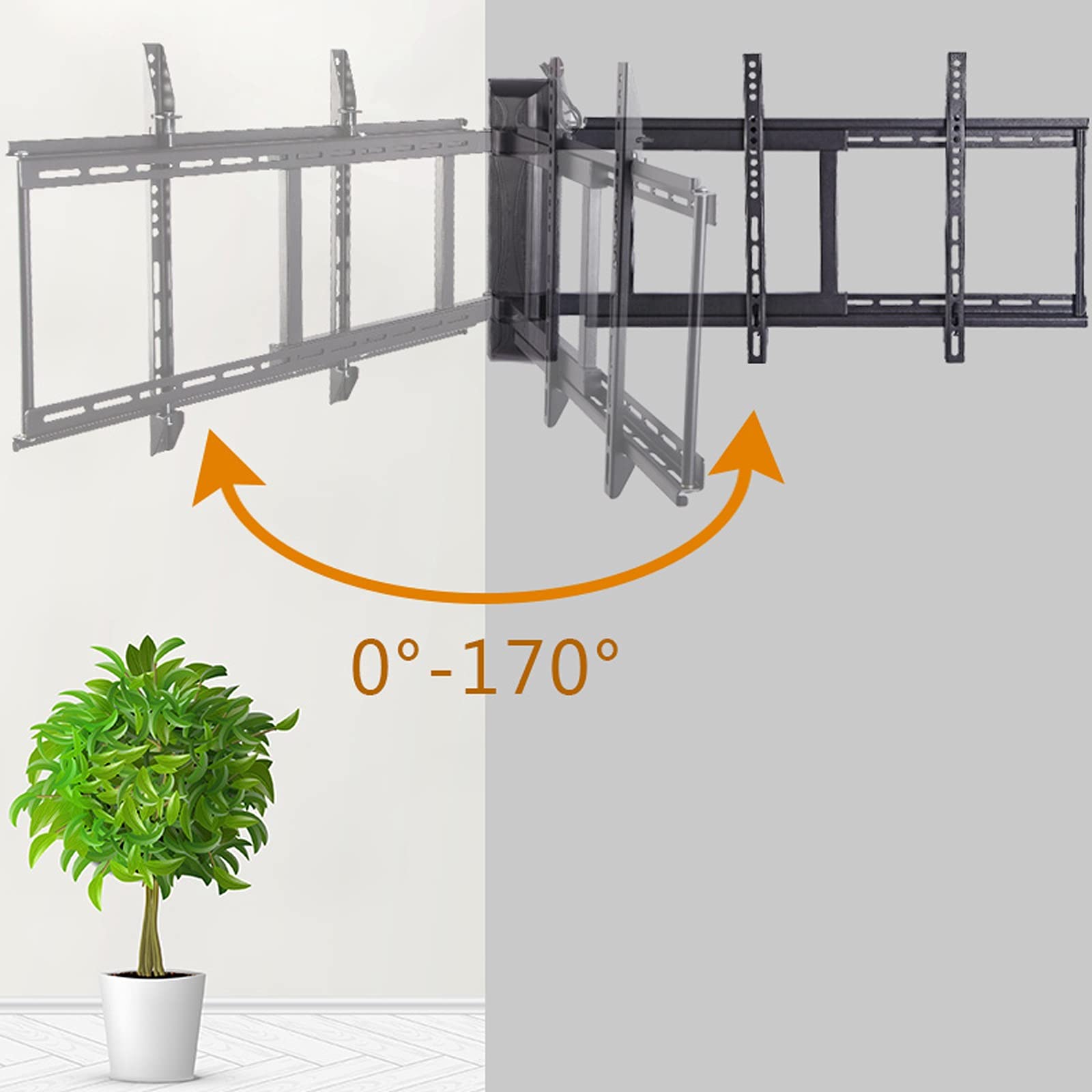 tv Stand Universale Electric. TV Parete del telecomando del rack montata a parete TV Staffa di rotazione Smart Parete fissa TV Staffa per la maggior parte dei televisori a schermo piatto 32-55 pollici
