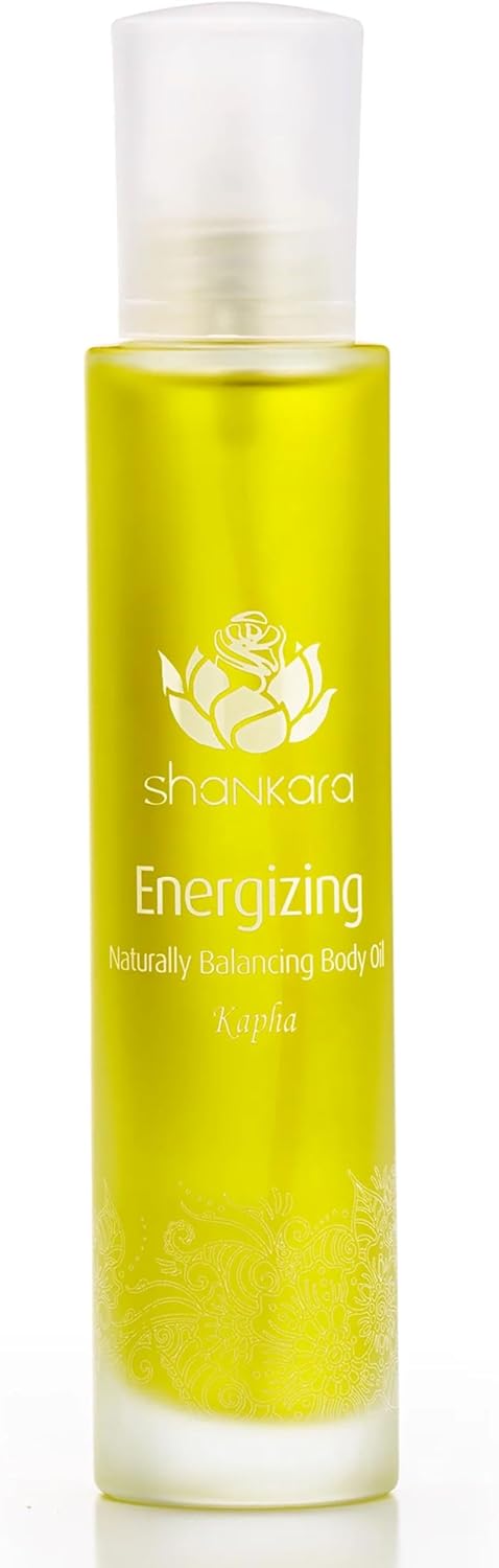 Shankara Energizing Body Oil for All Skin Types with Almond, Hazelnut and Juniper Berry – Perfect Moisturizing Body Oil Shimmer for Stress Relief, Detoxification and Rejuvenation (100 ml/1 Bottle)