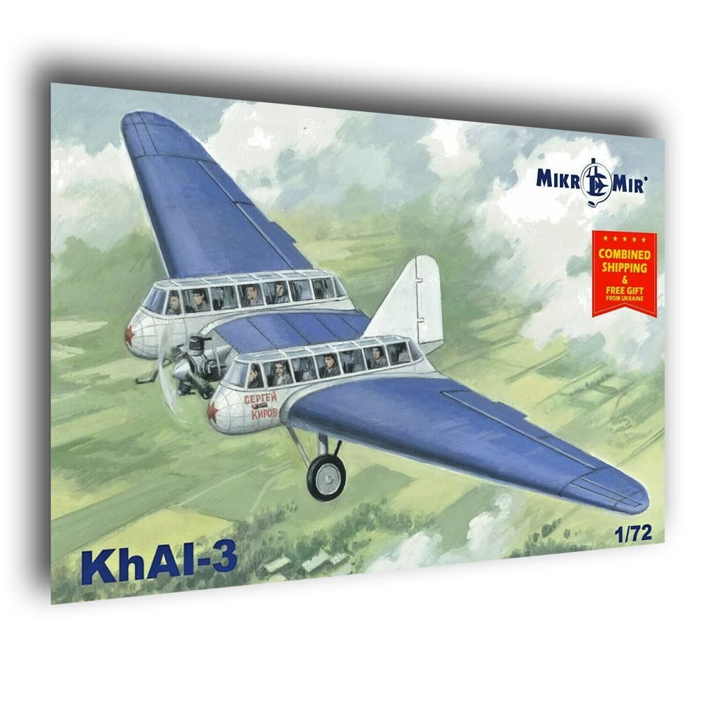 Micro Mir 72-014 - 1/72 MM Passenger Glider 72-014 Khai-3, Plastic Model kit