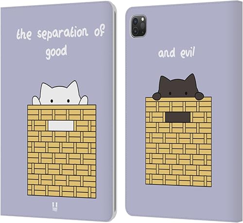 Miniatura 28 de Head Case Designs Ceiling Cat Saves Vanilla Ceiling Cat Vs Basement Cat Leather Wallet Case Compatible with Apple iPad Air 2 (2014) Gato de techo