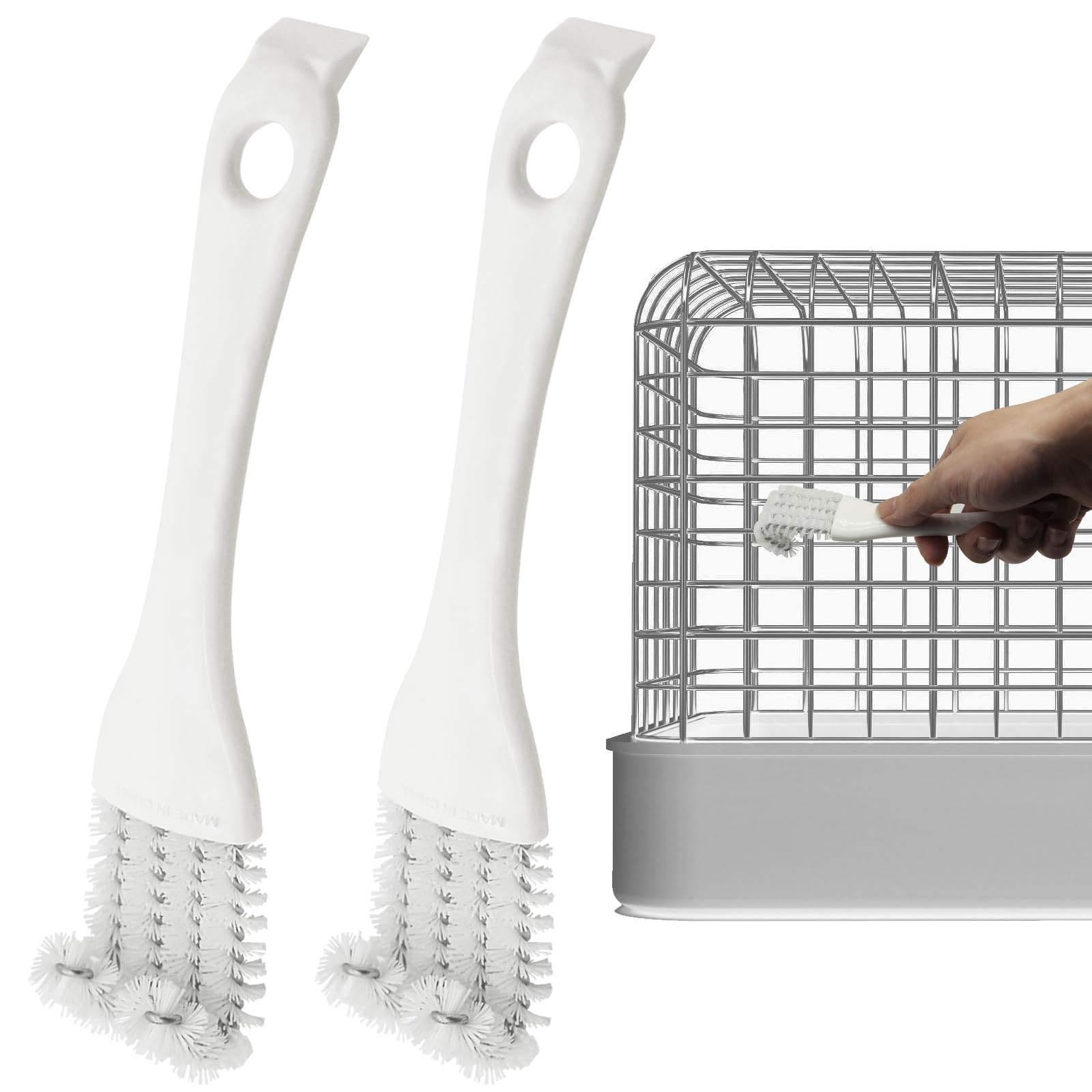 2 pezzi di paletta per la pulizia di gabbie per uccelli con manico lungo, accessori per gabbie per uccelli, per una migliore pulizia degli escrementi di uccelli da gabbie per animali domestici