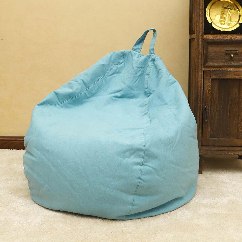 YATAI Filled Bean Bag, Soft and Comfortable Lounger, Classic Bean Bag Sofa Chairs, High Back Large Bean Bag, Lazy Lounger Bean Bag Storage Chair, Ergonomic Design for Body Support