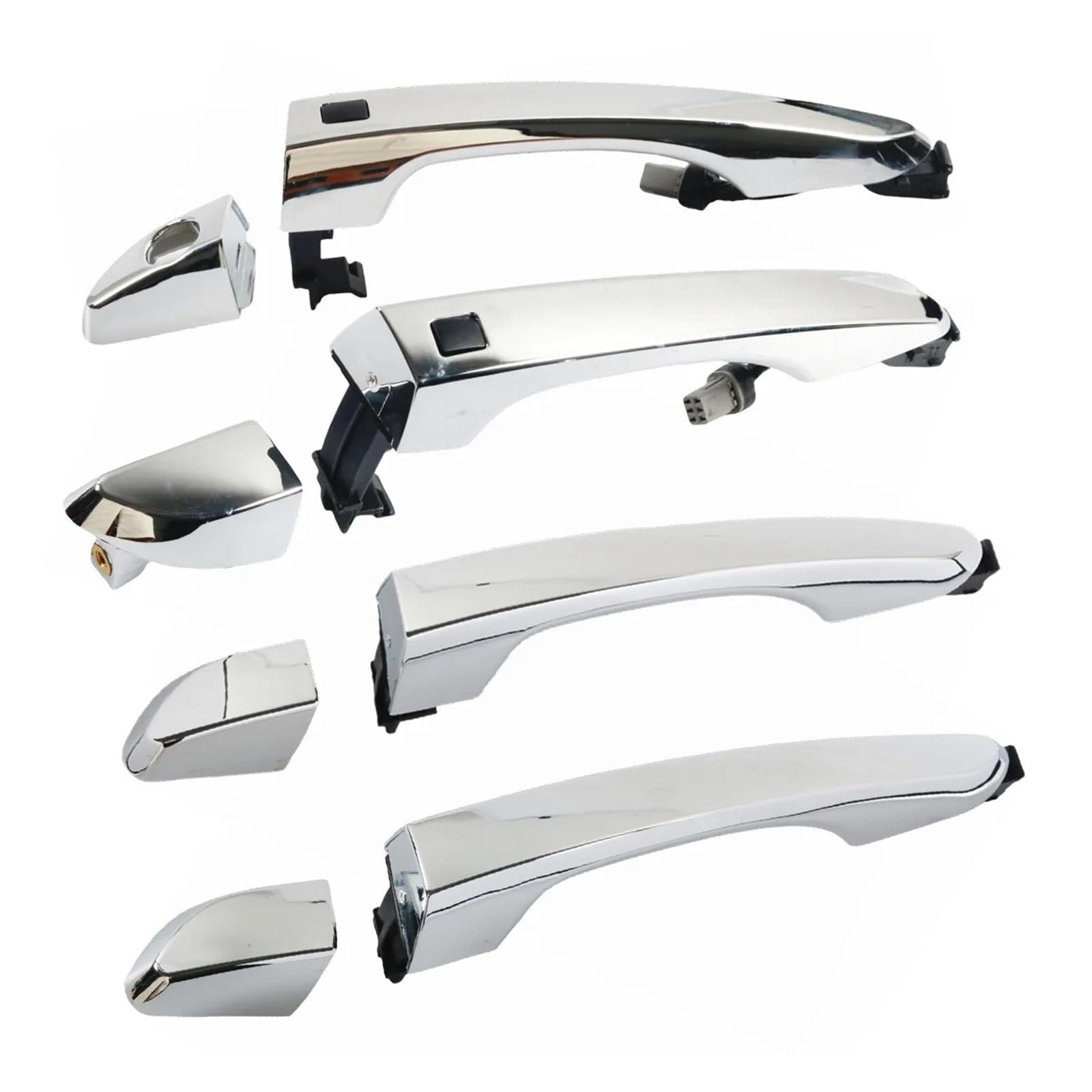 SAUANMNKTP Exterior Door Handle for Car for Hyundai for Tucson (2015-2019) 82661-D3710 Car Handle Door Accessories Handrail(Combination of 4 pcs)