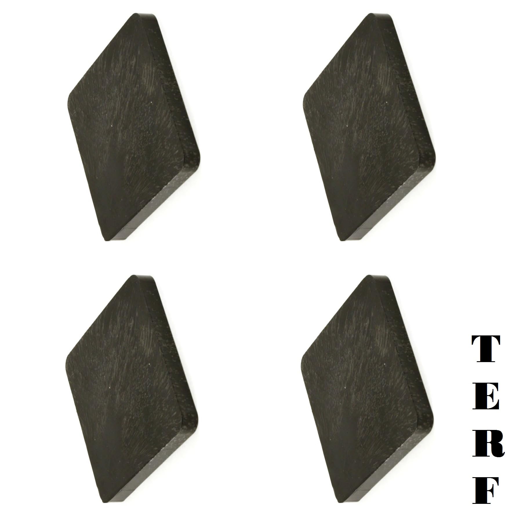 TERF® Lot de 4 cales d'alignement de garde-boue en plastique robuste 70 mm x 70 mm x 20 mm Épaisseur 20 mm