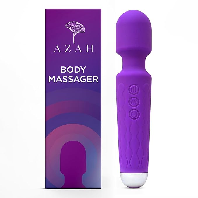AZAH Personal Massager for Women | Full Body Electric Massager | 10 Vibration Speeds and Patterns | USB Rechargeable Handheld Massager | Waterproof, Medical Grade Silicone (With 3 months warranty) at Rs. 699