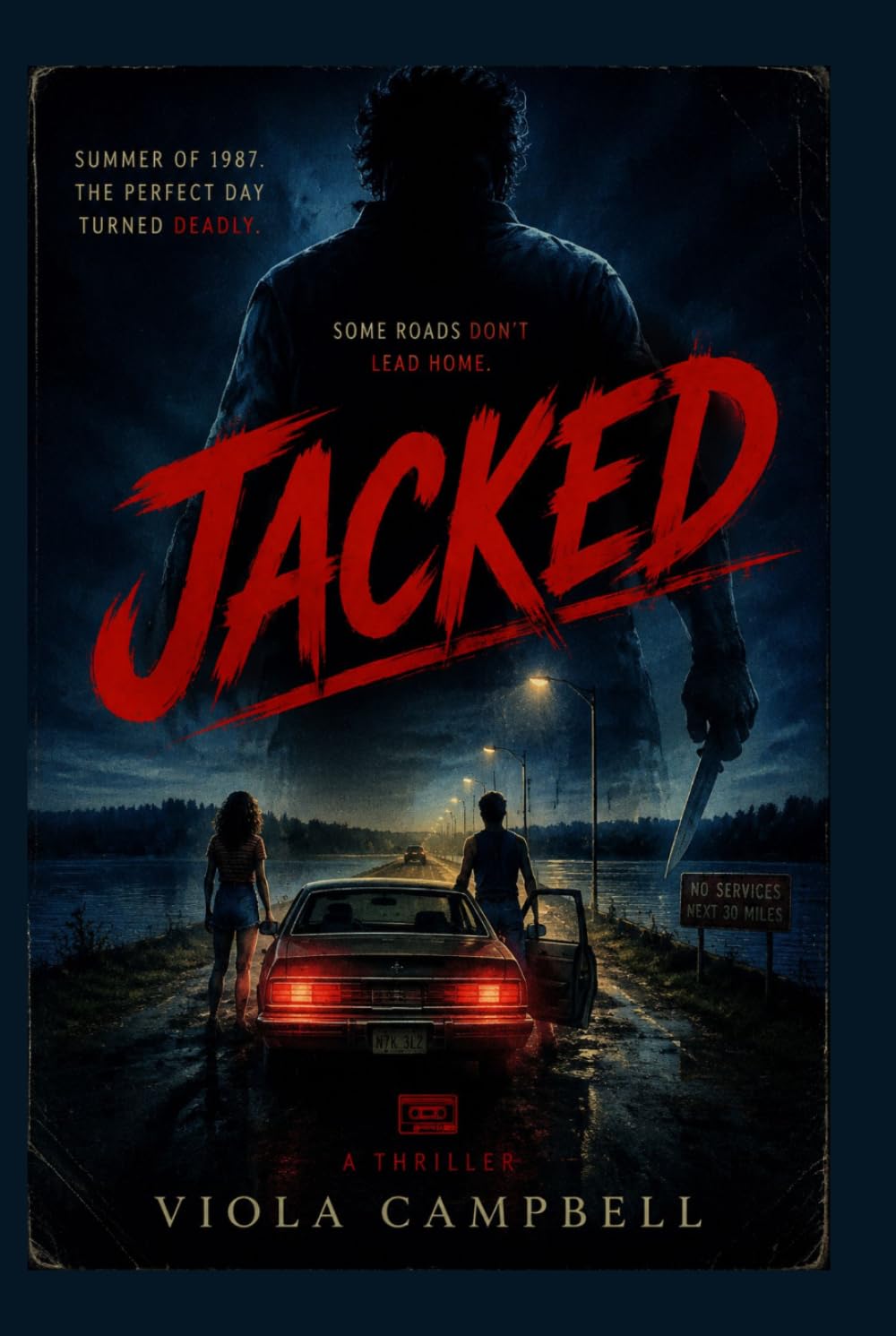 Jacked: “Two teens stranded after a perfect summer day must fight for survival when a violent stalker stalks them on a desolate road.”