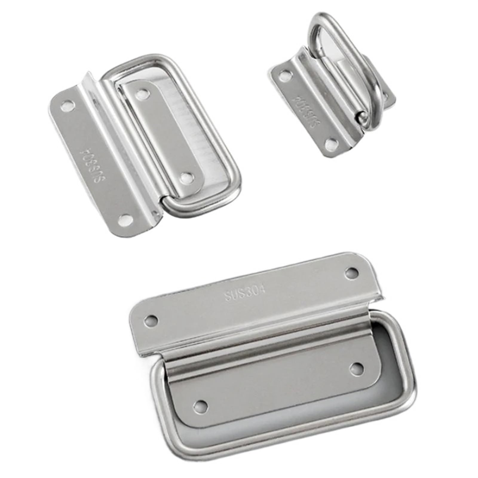 Manija plegable de acero inoxidable contra roturas para gabinetes de vuelo