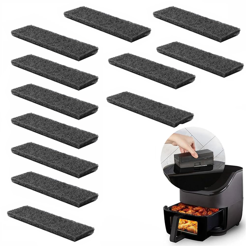12 Pcs Air Fryer Odour Filters for Instant Vortex Plus 5.7L, Traps Grease