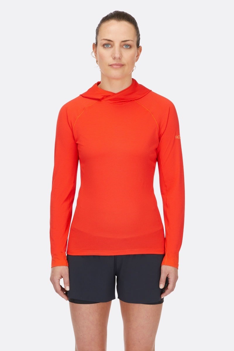 Rab Women's Sonic Hoody Lightweight Breathable Baselayer Shirt for
