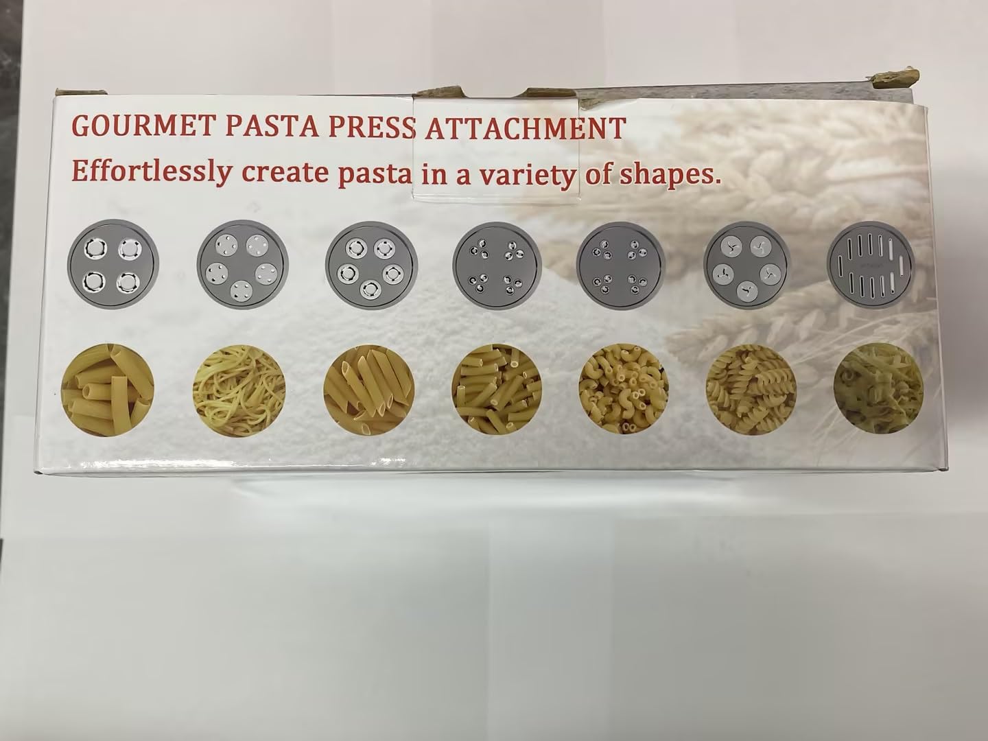 Gourmet Pasta Maker Aufsatz für KitchenAid Standmixer | 7 austauschbare Nudelplatten, für Spaghetti, Fusilli, Makkaroni, Bucatini und Rigatoni, Nudelpresse im neuen Buckle Design