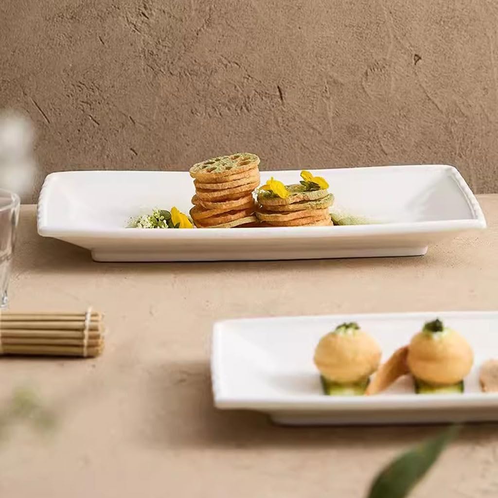 Forniture Per Feste Piatto piatto, Piatto piano, Piatto di pesce al vapore lungo, Piatto speciale for presentazione di cibo cinese del ristorante dell'hotel, Piatto freddo rettangolare, Piatto freddo