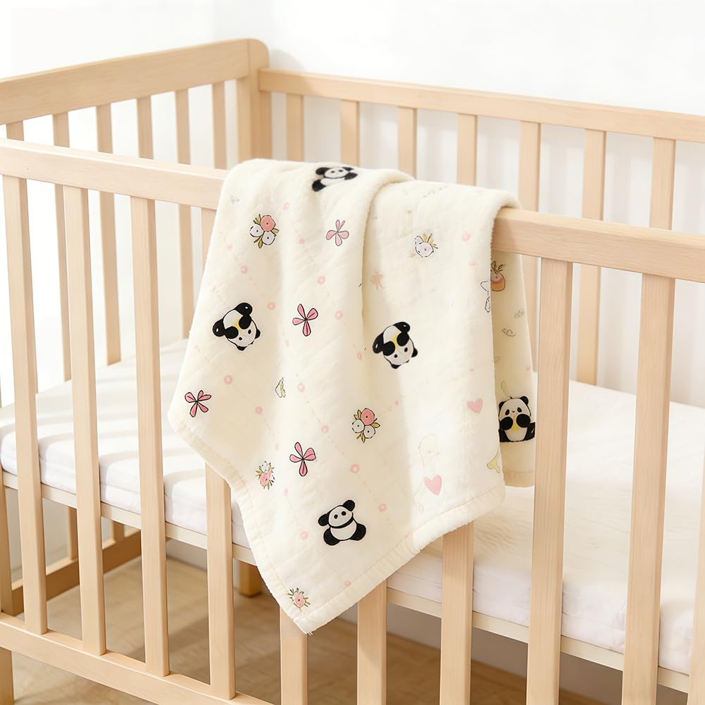 Muselinas Bebe Algodon 60x60cm, 6 Pcs Lactancia Manta Recien Nacidos, Transpirable Cómoda Suave para recién Nacidos bebés, Estampado