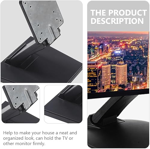Miniatura 8 de Base de monitor plegable versátil para pantallas LCD, soporte de hierro estable para pantalla de escritorio con base ancha anti-punta, diseño