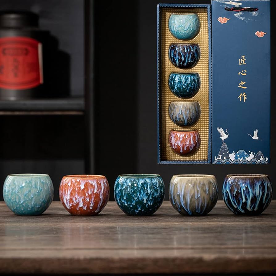 送料無料　自然釉　鮮やか　茶器セット 送料無料 自然釉 鮮やか 茶器セット