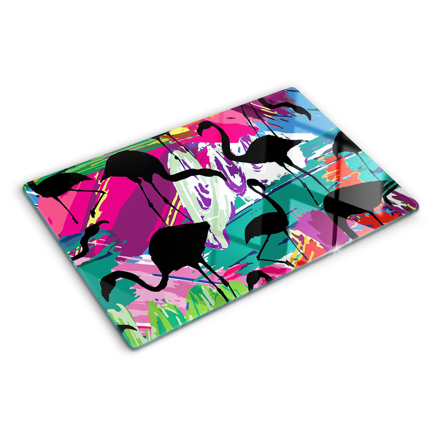 Protection plaque induction 80x52cm en verre trempé anti-rayures Tulup