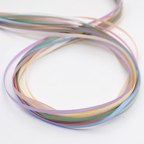 Miniatura 6 de Cinta de satén de poliéster de doble cara de 18 de pulgada, 49 yardas, 15 colores, material de adorno de bricolaje, cintas de satén para festivales,
