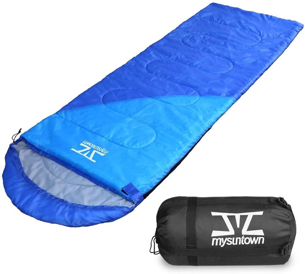 mysuntown Sleeping Bag - Waterproof & Lightweight Camping Sleeping Bag for Women Men Outdoor Compact Sleeping Bag
