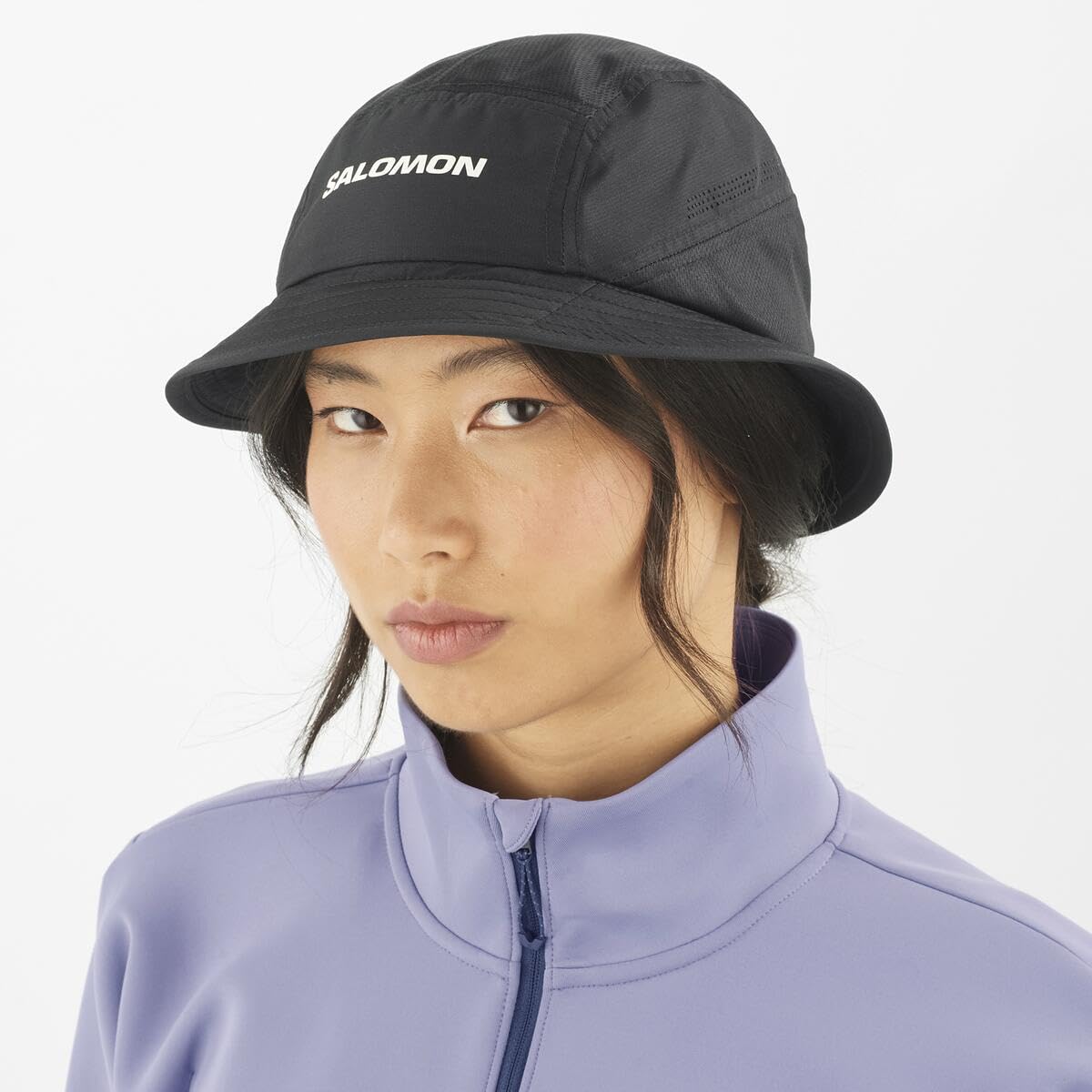 Salomon Shakeout Chapeau bob de Course Respirant à séchage Rapide avec visière Flexible, Trous d’aération et Ajustement réglable pour Un Confort Durable