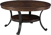 Vista 1 de Powell Muebles Franklin - Mesa de cóctel, pequeña, multicolor, marrón/negro