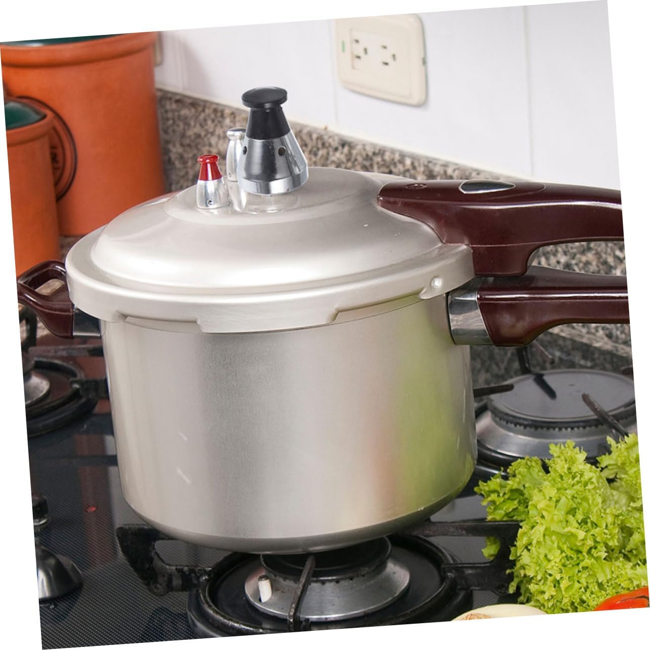 Pressure Cooker Accessories Handle Valve and Seal Ring Safety Easy-grip