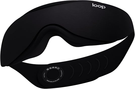 Loop Eclipse Sleep Mask Premium Light-Blocking Eye Mask for Sleep | For Travel, Napping & Side Sleepers. Deeper Darkness for Easier Rest. Face-Hugging Fit with Eyelash Clearance
