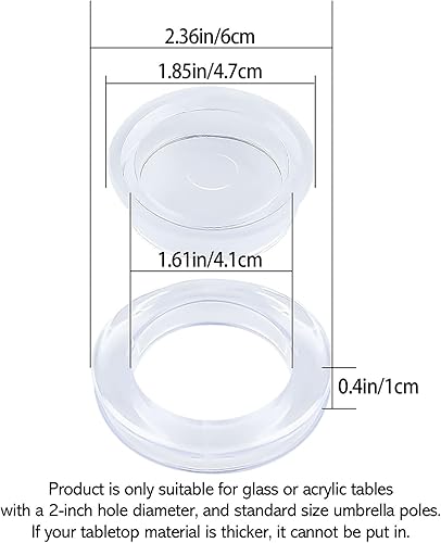 Miniatura 2 de Juego de tapones y tapones para mesa de patio, para mesa de patio, patio, jardín, mesa de jardín