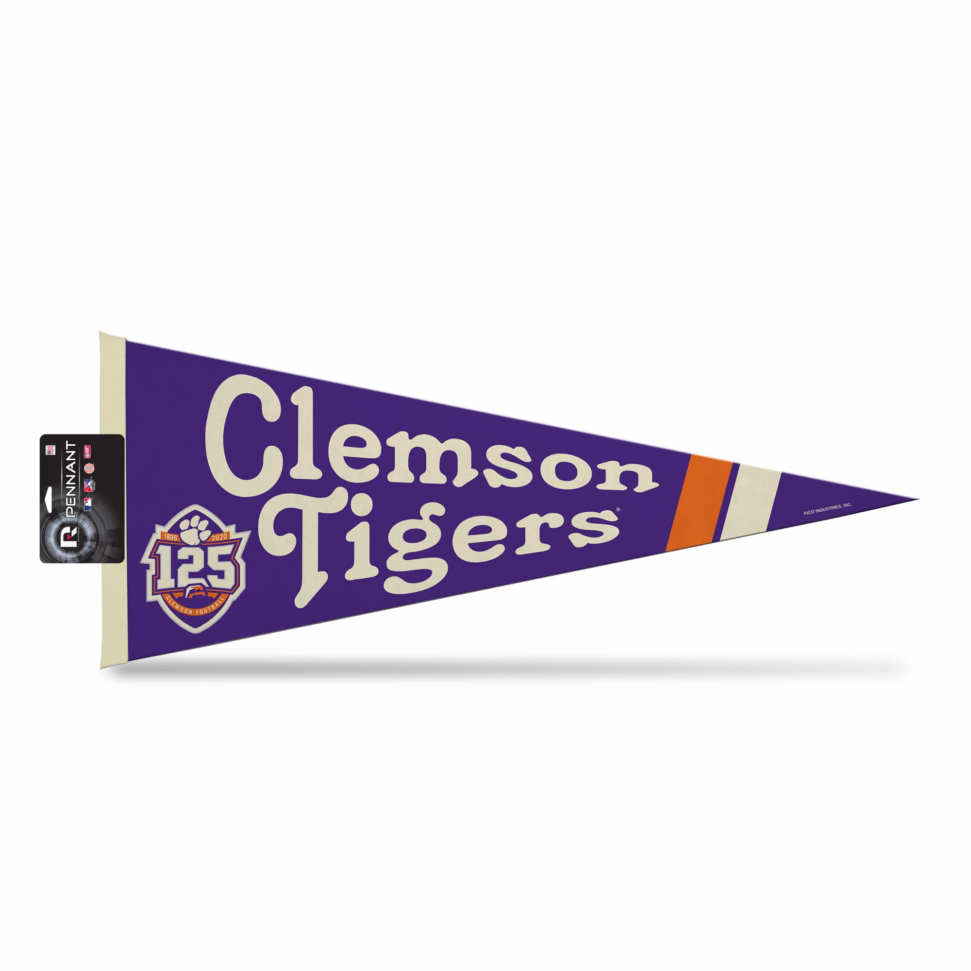 Banderín de Clemson Tigers de 125 aniversario, decoración de fieltro para dormitorio