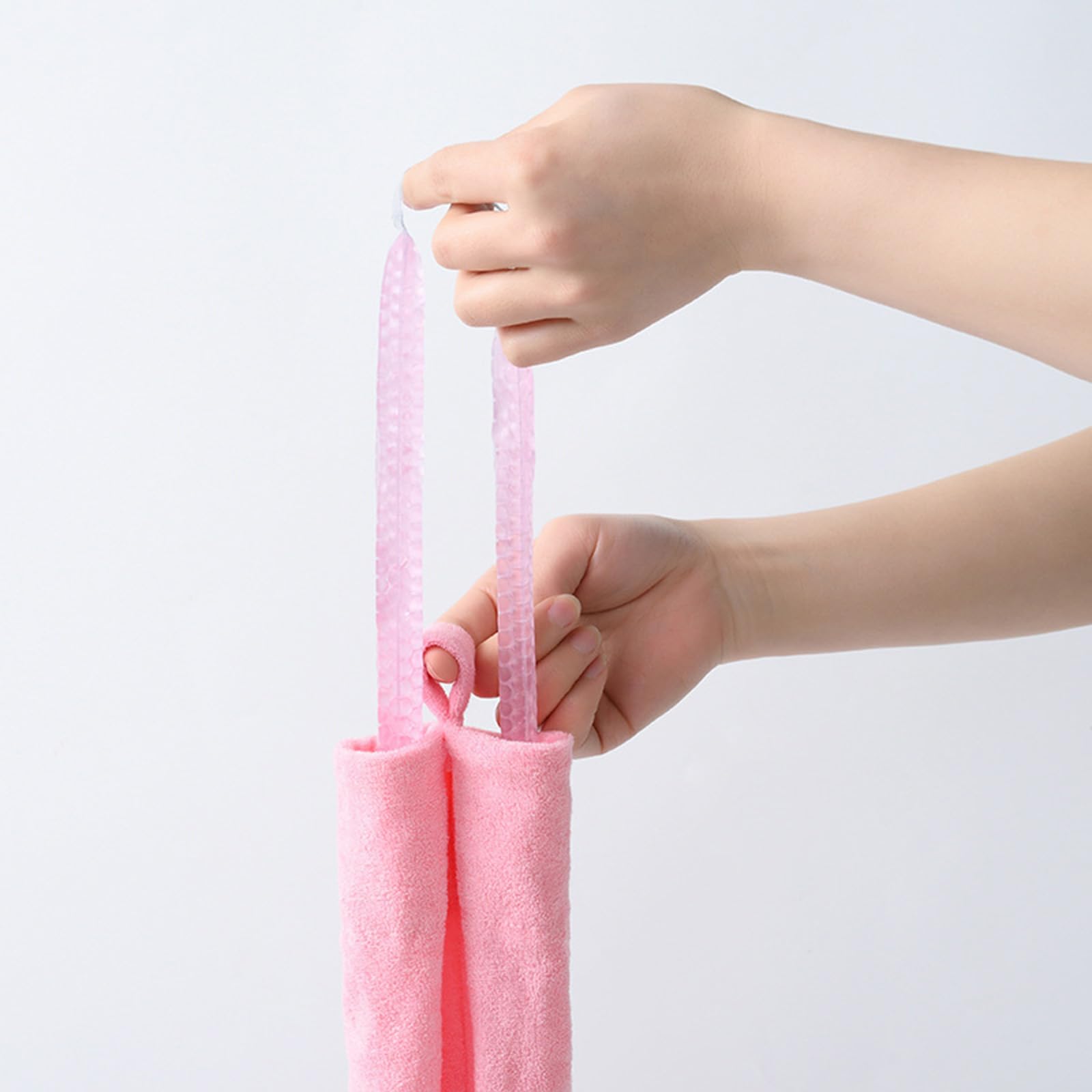 Kit de Rizador de Pelo con Cuentas de Gel, Varita Rizadora sin Calor, Rodillos Rizadores para Dormir, Herramientas de Estilismo (PINK)
