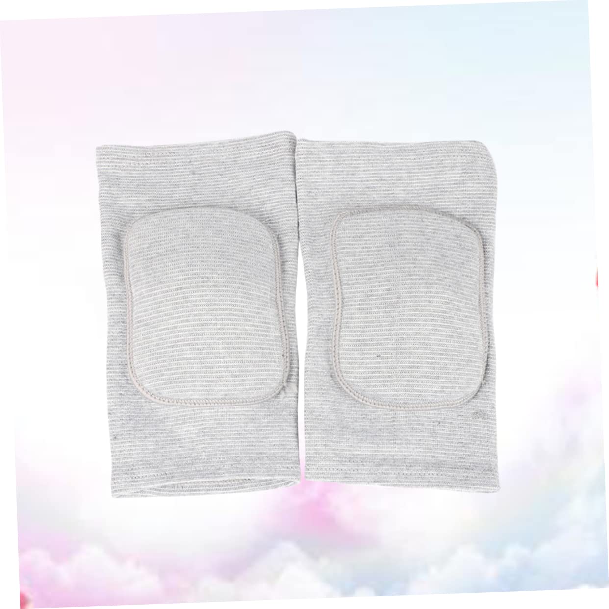 NULYLU 2pcs Thick Sponge Pads for Knee Support Ideal for Basketball Football Volleyball Grey