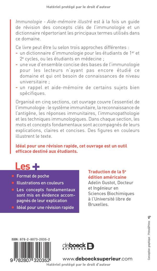 Immunologie: Aide mémoire illustré