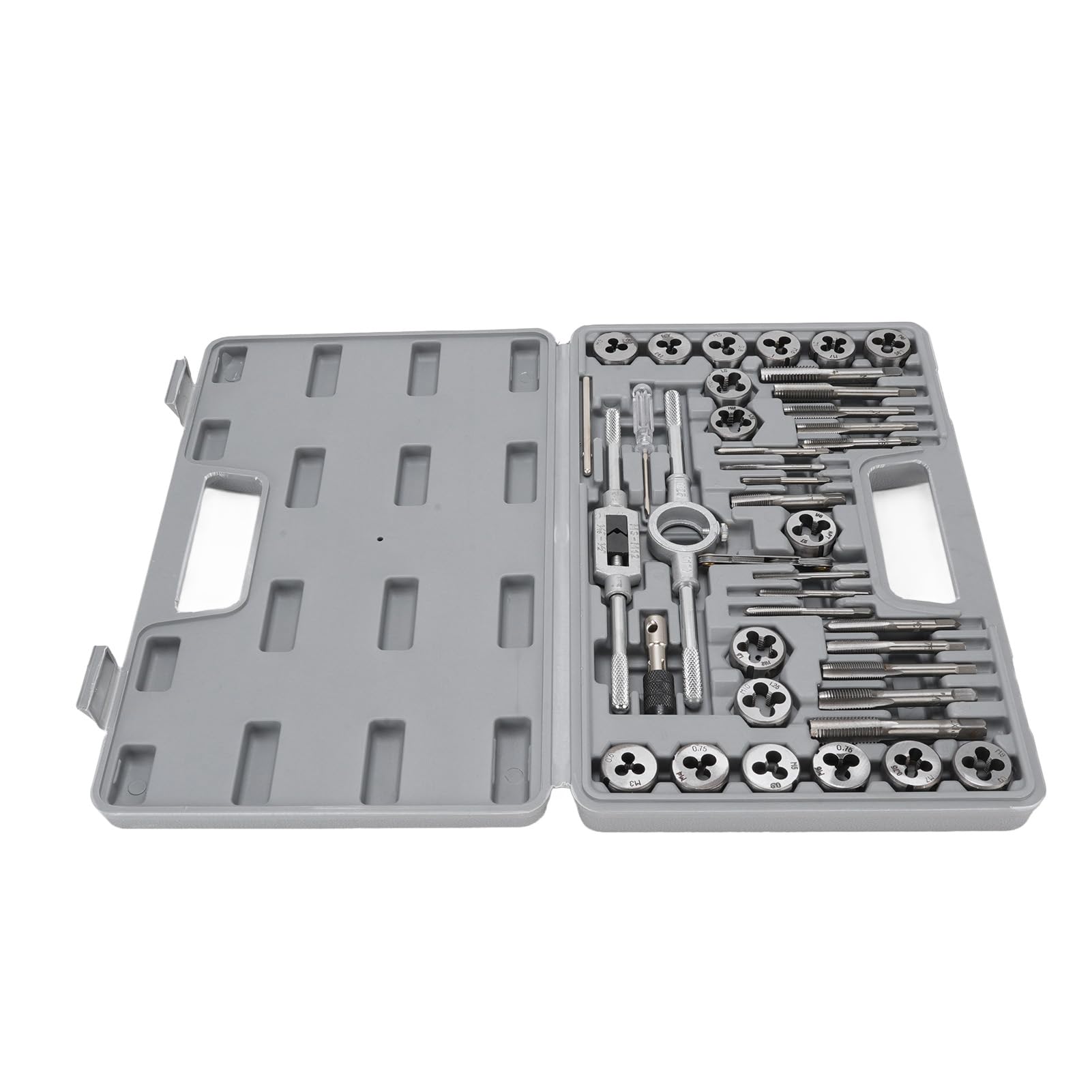 Set di Maschi e Filiere Master da 40 Pezzi, Kit di Utensili per Filettatura in Acciaio Legato, Kit di Filettature Unc Cool UNF FINE NPT con Accessori Completi, Ideale per Filettatura e