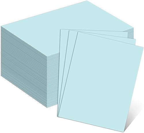 Miniatura 11 de 100 hojas de cartulina blanca de 8.5 x 11 pulgadas papel certificado, papel de impresora de tarjetas blancas Goefun para invitaciones, menús, bodas