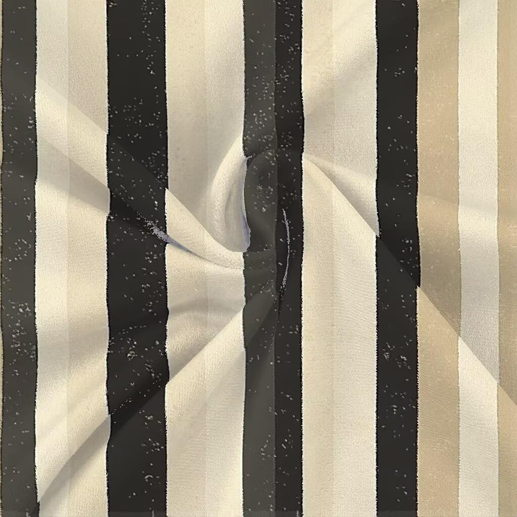 Set di 2 federe per cuscini in velluto a righe, 45,7 x 45,7 cm, double-face, con cerniera invisibile, morbide, marroni, per soggiorno, decorazione della casa