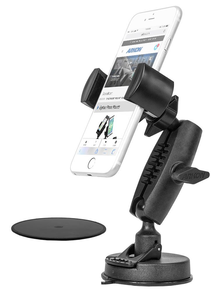 ARKONSuction Mirror Mount Or Table Mount For MakEUp Artists And Live Stream Video Creators Retail Black